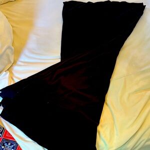 Giant cotton jersey black scarf by fluxus